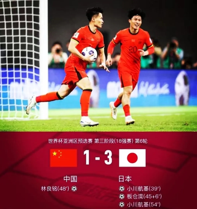 日本队员进球庆祝，球迷热情助威